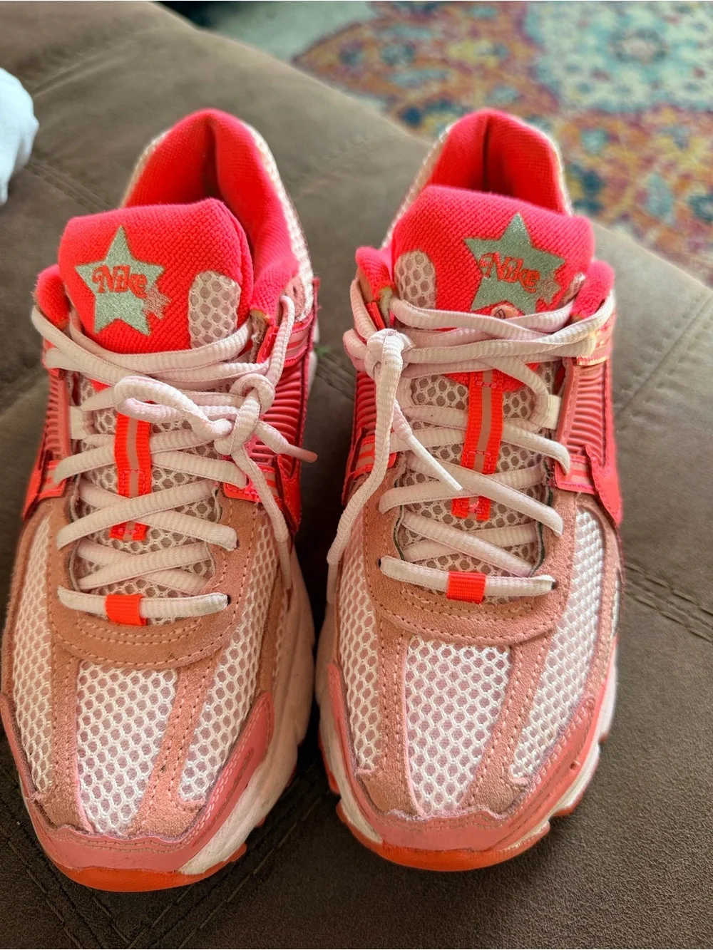 Nike Kids Pink Mesh Athletic Sneakers